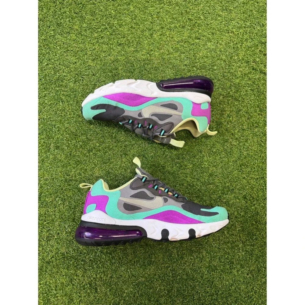 Nike Air Max 270 React GS Hyper Jade Frosted Spruce BQ0103-007 Size 6Y Mens 7.5W